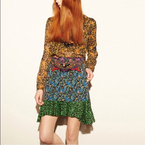 Coach Dresses & Skirts - Coach High Waisted Applique Skirt